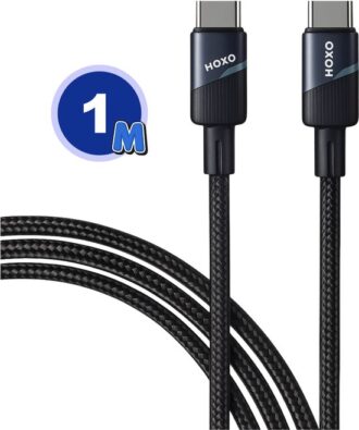 USB C Kabel - USB C naar USB C - 66W Snellader - Oplaadkabel - Snelladen & Data transfer - Gevlochten Nylon Kabel -