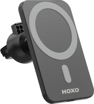 Telefoonhouders auto voor ventilatierooster - Inclusief Magneetplaat en USB A naar C Kabel - 15W Snelladen - GSM Houder - Geschikt voor Magsafe - Geschikt voor zuignap houder