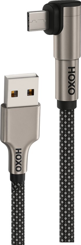 USB Kabel - 15W Snellader - USB naar Micro 90° - Micro Kabel - Geschikt voor consoles